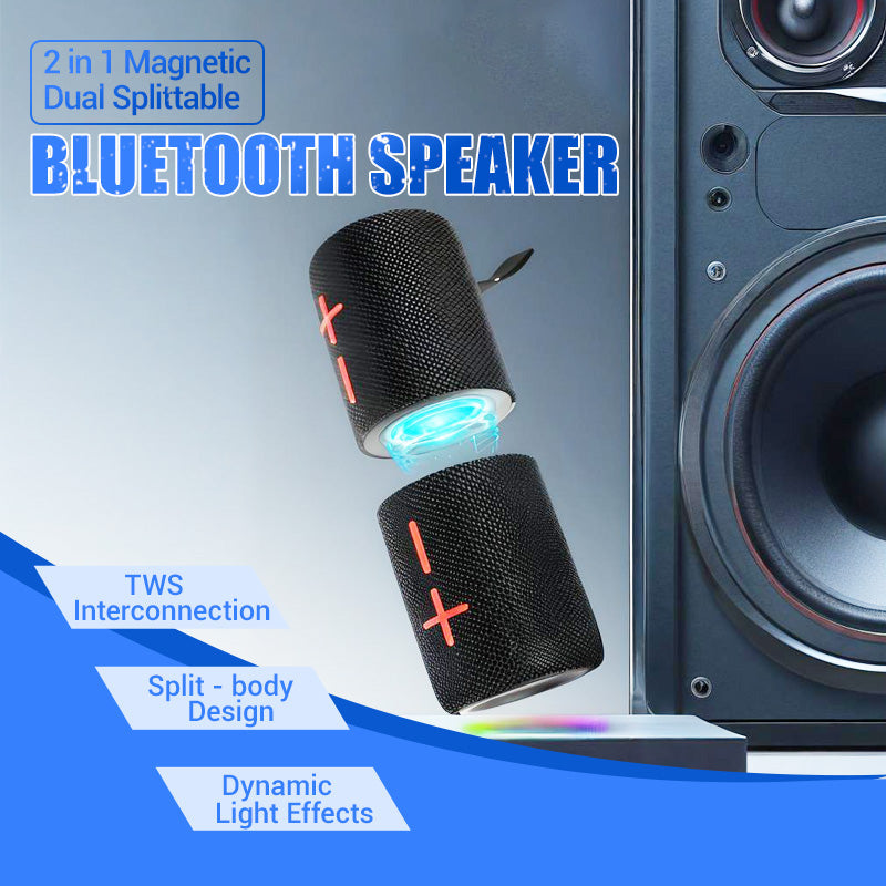 đ„2-in-1 magnetischer, zweifach teilbarer Bluetooth-Lautsprecher