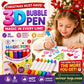 🎁🔮Magic Pen – Draw 3D with one stroke!🎄DIY Bubble Magic Drawing Pens
