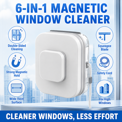 💥 50% OFF – 6-in-1 magnetic window cleaner: dual action, completely safe, flawless results from the very first wipe – grab yours now 🧲 🛒