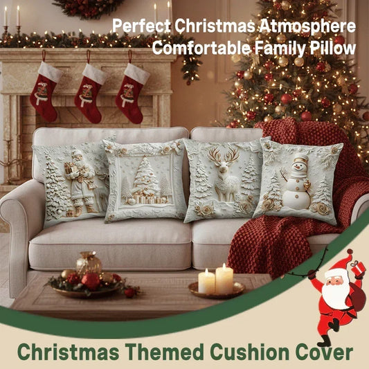🎁⏰LAST DAY: ￡9.98 for 4PCS!!🎅🎄Christmas Themed Cushion Cover