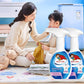Low-foam cleaning breaks down and removes dirt residues, reducing detergent residue
