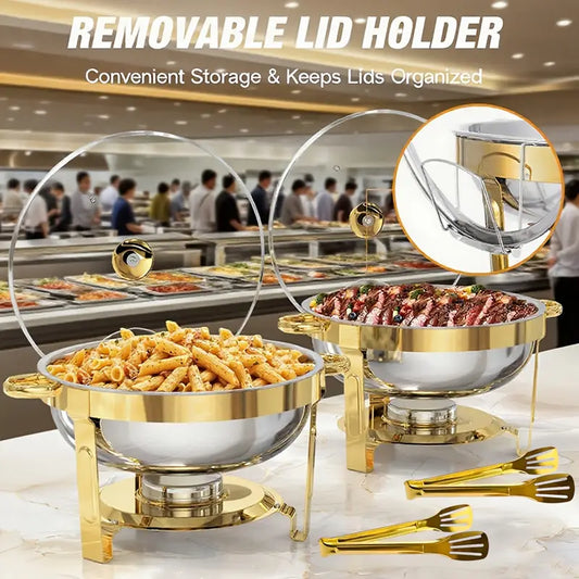🎅🏻Pre-Christmas Hot Sale🔥Stainless Steel Chafing Dish Buffet Set