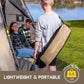 🪑 Camping chair, portable and lightweight, comfortable, foldable rocking chair with carry bag for camping, hiking, the patio, fishing, weight capacity up to 113 kg, camping lounger, foldable chair