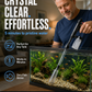 🐠50% OFF NOW! Electric Aquarium Gravel Cleaner – Powerful Suction Fish Tank Vacuum Siphon, Easy Gravel Cleaning & Water Changing, Automatic Aquarium Maintenance Tool