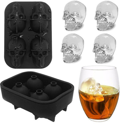 🧊 Special Price £2.9 ! 🔥Buy 1 Get 2 Free💀DIY Silicone Skull Ice Cube Tray – Giant Slow-Melt Skull for Whiskey & Cocktails – Food-Grade & Multi-Use Mold 🥃