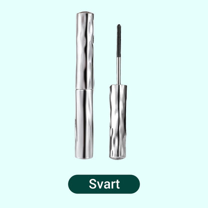 Vanntett og svettebestandig forlengende og krøllende mascara