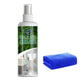 🔥Multi-functional stain remover spray-professionally removes moss and dirt from tombstones, stone cleaner