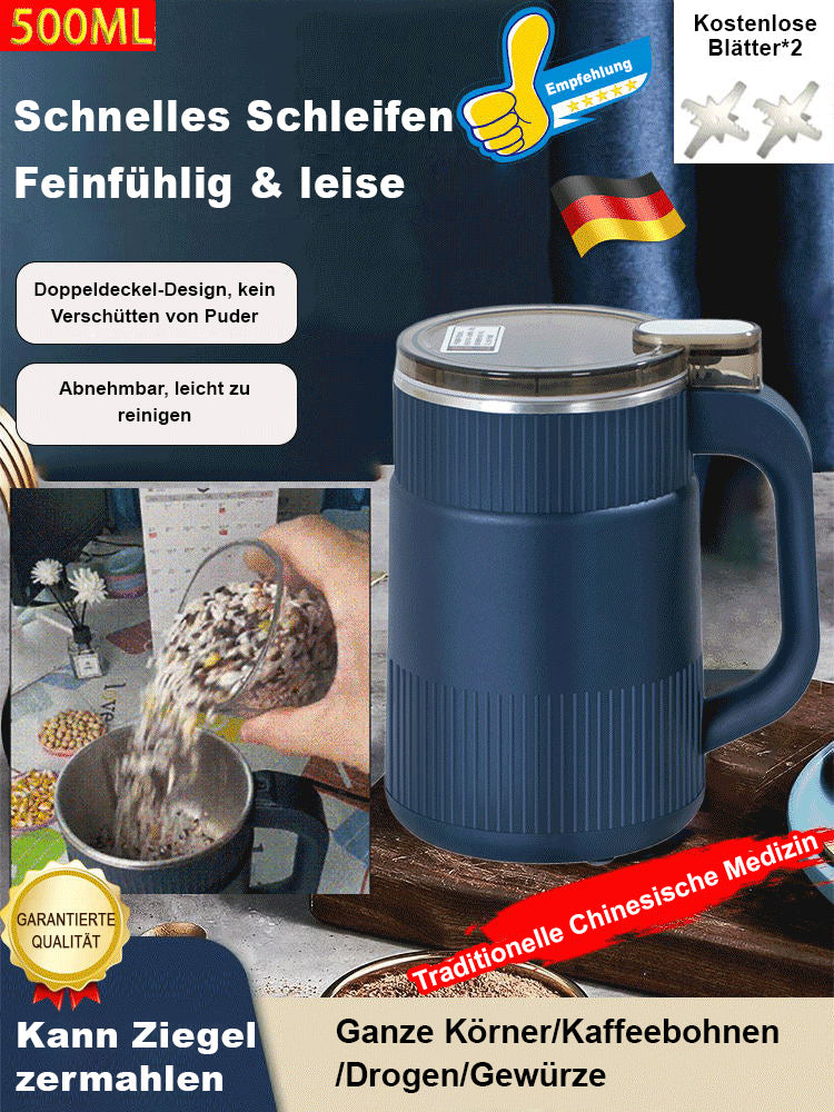 🔥Elektrischer Hochgeschwindigkeits-Brech- und Mahlbecher mit großer Kapazität