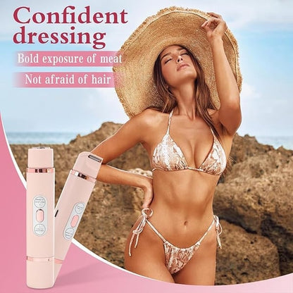 🌸LAST DAY SPECIAL PRICE!!🌸Akunbem🇬🇧 Rechargeable Women’s Trimmer ⚡  Dual Heads • IPX7 Waterproof • Painless Precision for Face, Bikini & Body 💧