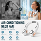 🔥LAST DAY SALE £19.99!!⚡50K+ SOLD!🍃❄️Neck Air Conditioner Fan – Ultra‑quiet, 360° rotating, 3 speeds. Hands‑free cooling, long battery. Summer essential!