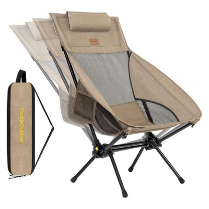 🪑 Camping chair, portable and lightweight, comfortable, foldable rocking chair with carry bag for camping, hiking, the patio, fishing, weight capacity up to 113 kg, camping lounger, foldable chair