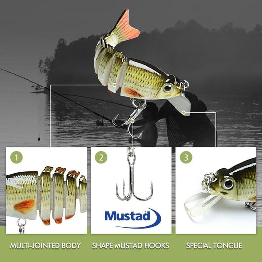 Lifelike Multi-Jointed Sinking Fishing Lure