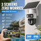🔥2026 New upgrade & hot sale🔥Wireless solar-powered outdoor security cameras with dual lenses