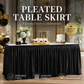 Pleated Table Skirt for Events