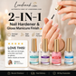 💜💅Last Day-Buy 3 Get 5 Free：Only 3.99 per bottle!!!✨Lilac Glossy Mirror Nail Strengthener