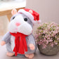 🎄LIMITED-TIME 50% OFF!⏰Talking Hamster Plush – repeats whatever you say, auto head-shaking, hilarious fun for kids & adults