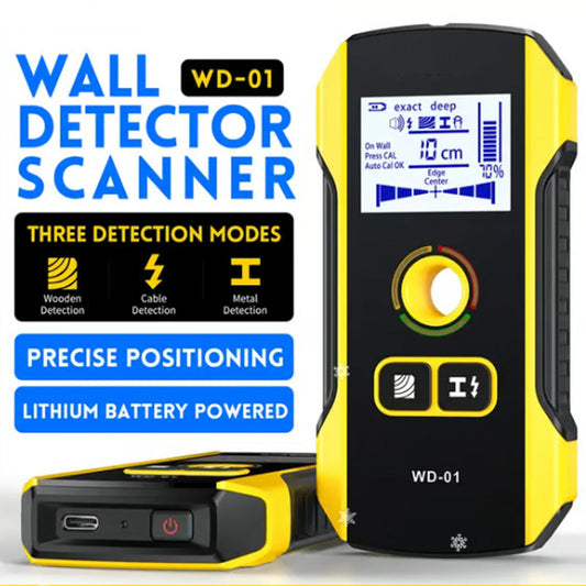 🔍🧱📍 LIMITED-TIME 50% OFF! Metal Detector Wall Stud Scanner with Positioning Hole – Detects Metal, Wood & Live Wires, Marks Exact Spot – No More Guessing, Drill with Confidence 🔨⚡