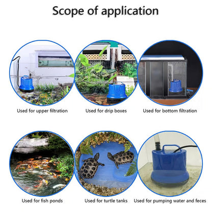 Wasserfilterpumpe für Aquarien mit Bodenabsaugung