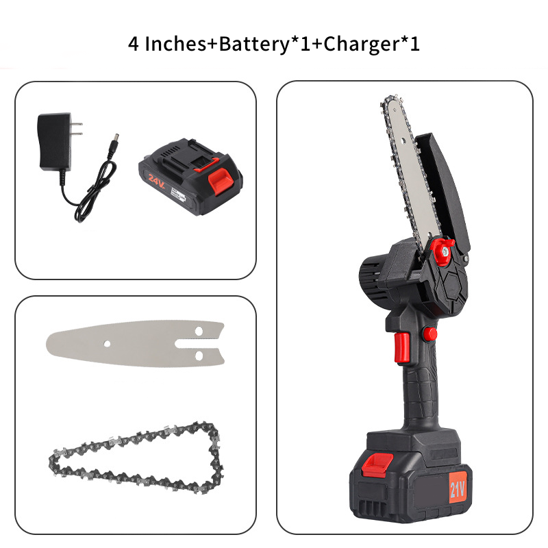Bürstenlose elektrische kabellose Hand-Mini-Kettensäge
