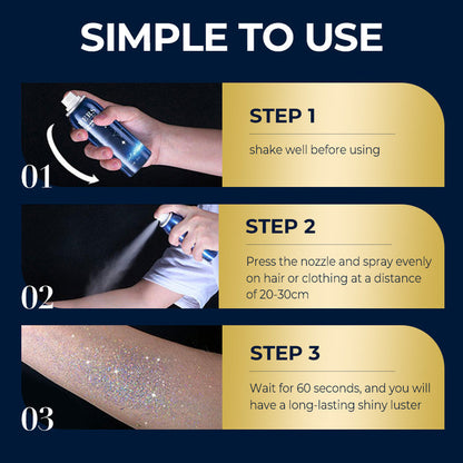 ✨Kaufe 1 und bekomme 1 gratis!Lang anhaltendes, glänzendes Glitzerspray für den Körper