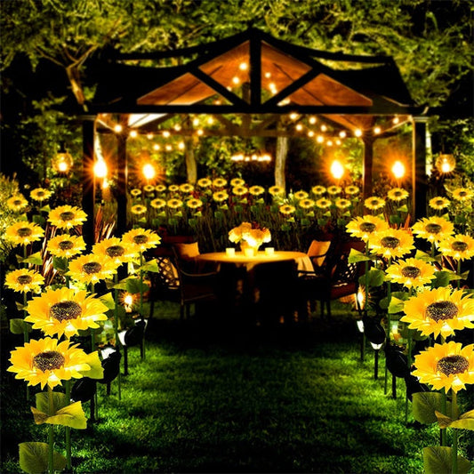🌻 BUY 2 GET 1 FREE! ☀️ Sunflower Solar Lights – Glowing Petals, Auto On/Off & Perfect for Garden & Pathway Decor 🌙