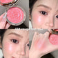 Flower Knows Strawberry Rococo Embossed Blush,Mauve Berry Rose Matte Powder Blush for Cheeks,Buildable & Blendable Face Makeup