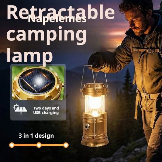 ⏰Last Day Hot Sale!!⌛ 💥Solar Powered Retractable Camping Light