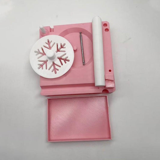 Bærbar garnsnelle organiseringsboks