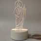 🛒 60% OFF NOW! 🎄 Jesus 3D Night Light – Religious Gift with Remote, 7 Color Changing & Warm White Mode ✨🕊️
