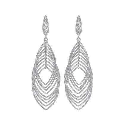 Σκουλαρίκια με στρώσεις για γυναίκες