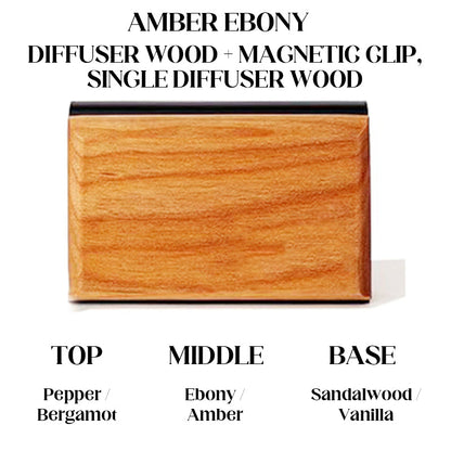 Premium Wooden Sun Visor Car Air Freshener