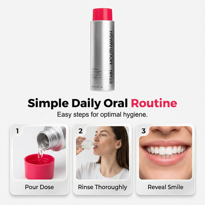 🥳2026 HOT SALE🥳💞50K+ SOLD!😁✨ 50% OFF! Stain‑Removing Whitening Mouthwash – Lifts coffee & tea stains