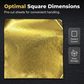 500 Sheets Imitation Gold Leaf for Furniture & Art Projects