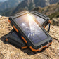 Solar Power Bank with LED Flashlight