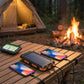 Solar Power Bank with LED Flashlight