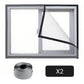 ❄️Summer Sale: 50% Off! 🦟Self-adhesive fly screen – no drilling required – washable window screen to keep out mosquitoes, flies and other insects