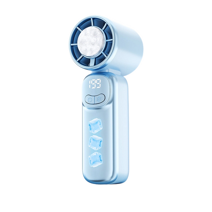🌬️LAST DAY 60% OFF：ONLY £17.86‼️ 💥Portable Mini Hand Fan❄️Semiconductor Cooling🌬️199 Adjustable Speeds📟LED Digital Display USB Recharge Pocket Cold Fan