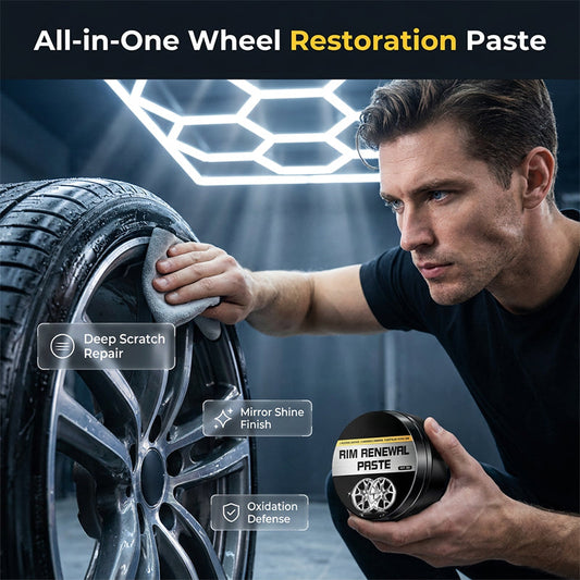 🏆 Last Day Special Price £11.99 !🎁All-in-One Wheel Care & Restoration Paste