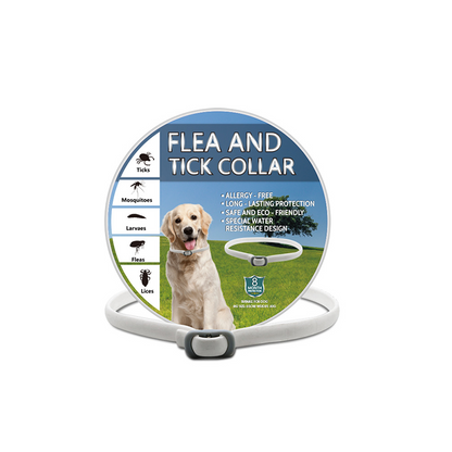🎉 FLASH DEAL 50% OFF🐶🐱 – Plant-Based Flea & Tick Collar 🌿 Up to 8 Months Protection, Slow-Release Oils, Water-Resistant 💦 Repels Mosquitoes & Larvae, Comfortable & Safe for Daily Wear 🐕