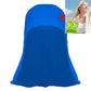 Cool-to-the-touch, reflective sun-protective neck-covering sun hat