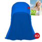 Cool-to-the-touch, reflective sun-protective neck-covering sun hat