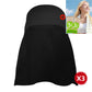 Cool-to-the-touch, reflective sun-protective neck-covering sun hat