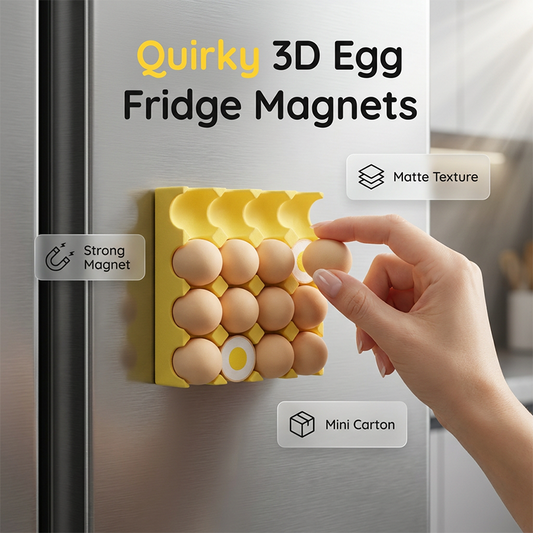 Magnetic Egg Carton Fridge Decor