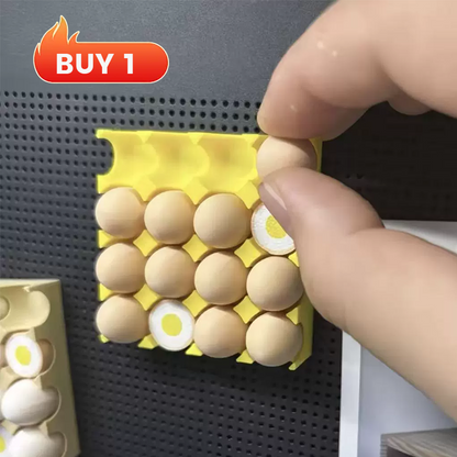 Magnetic Egg Carton Fridge Decor