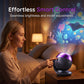 Ocean Starry Sky Projector Night Light with Music for Kids Bedroom