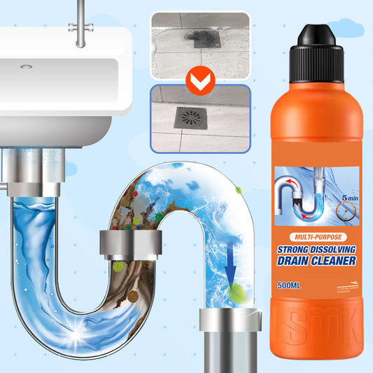 🚰 50% OFF NOW! ⏰ Multi-Purpose Strong Dissolving Drain Cleaner – Clears hair, grease & clogs fast – Safe for pipes – perfect for kitchen, bathroom or shower drains 🧴💧✨