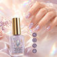 💜💅Last Day-Buy 3 Get 5 Free：Only 3.99 per bottle!!!✨Lilac Glossy Mirror Nail Strengthener