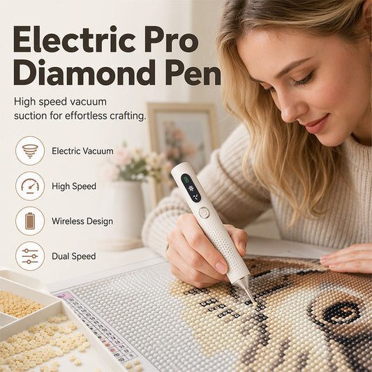📢50% OFF !! 👧Rechargeable Electric Diamond Painting Pen💎 – DIY Diamond Art Tool for Kids & Adults, Precise, Comfortable & Time-Saving ✨