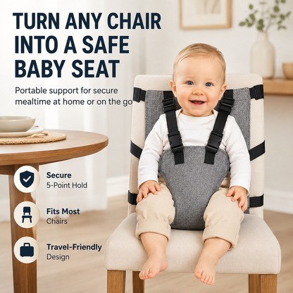 🎁 LIMITED-TIME 50% OFF! 👶Portable Baby High Chair Safety Harness Strap