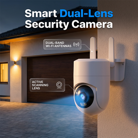 Dual-Lens Human-Detect Security Camera